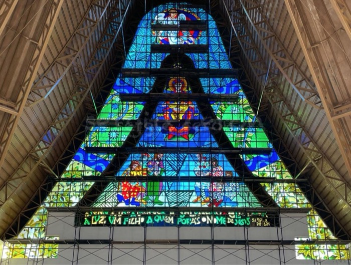 Catedral N. Sra. de Guadalupe — Vitral da Encarnação · Foz do Iguaçu (PR), imagem 5